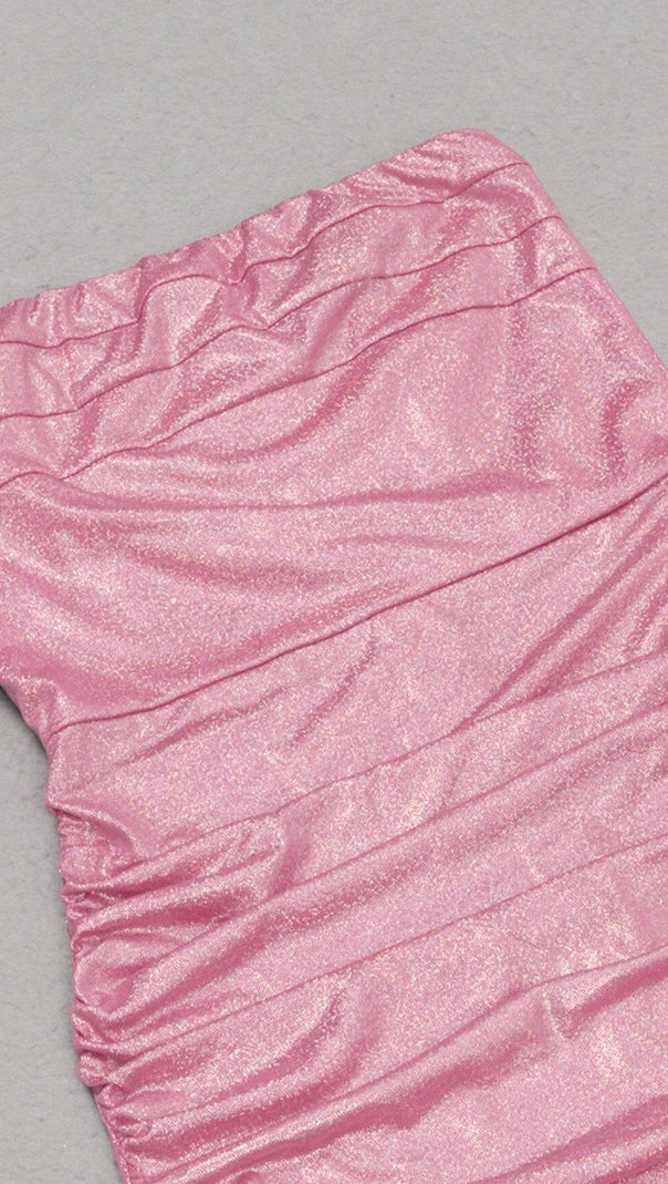 AIIZIE SEQUIN-EMBELLISHED MIDI DRESS IN CORAL PINK - product image