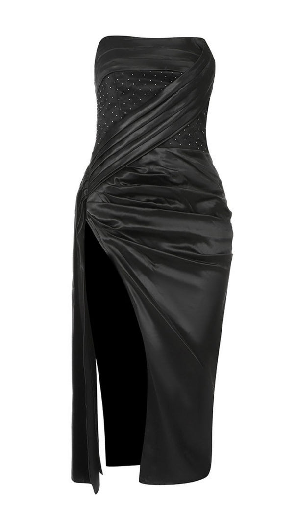 AIIZIE SEQUIN BEADED LEATHER DRESS - product image