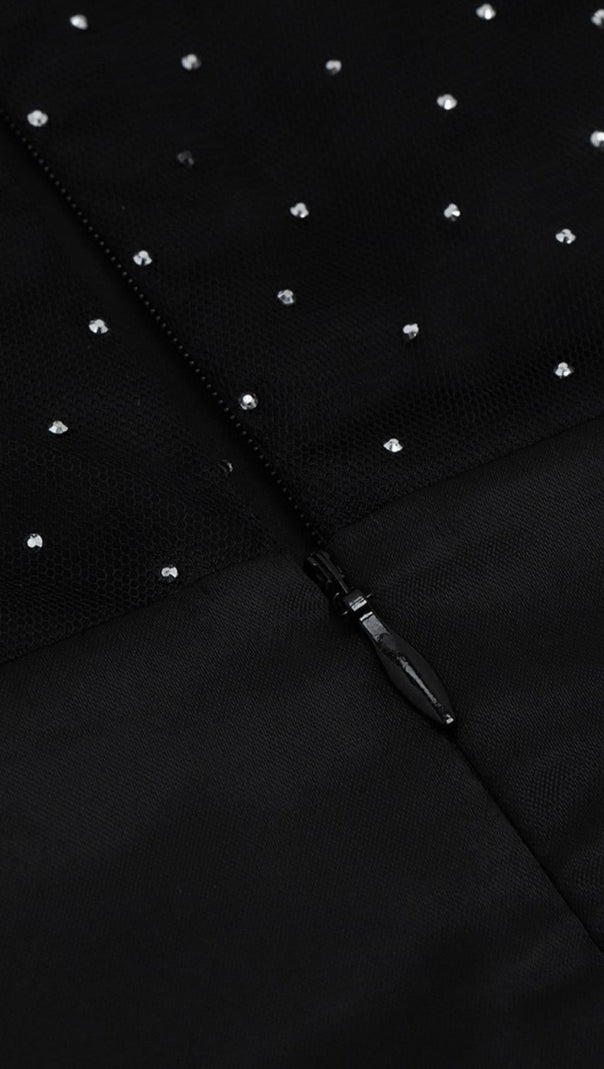 AIIZIE SEQUIN BEADED LEATHER DRESS - product image