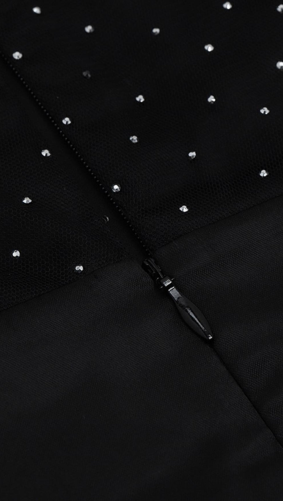 SEQUIN BEADED  LEATHER DRESS