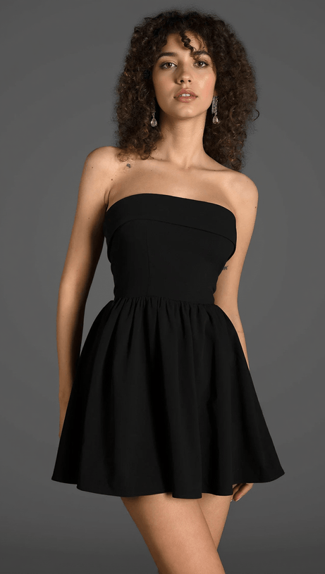 Mutilis – Schulterfreies, gewebtes Kleid