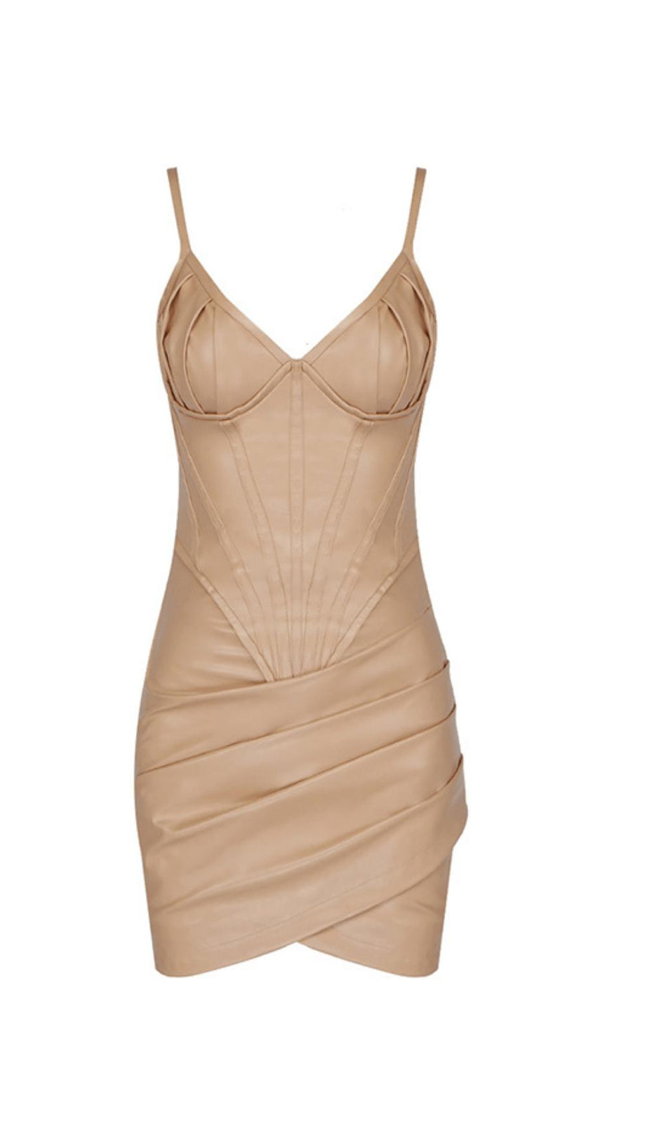 CORSET LEATHER SLING DRESS