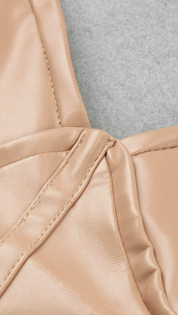 AIIZIE CORSET LEATHER SLING DRESS - product image