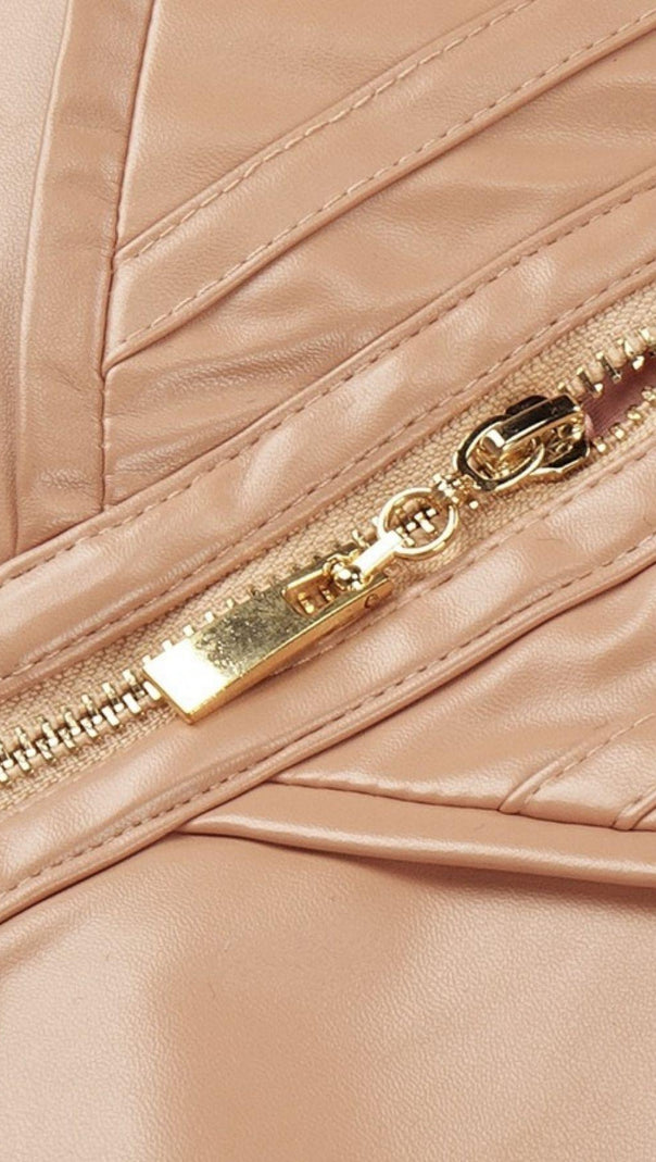 Corset Leather Sling Dress