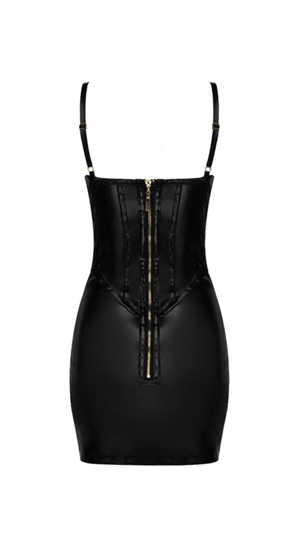 Corset Leather Sling Dress