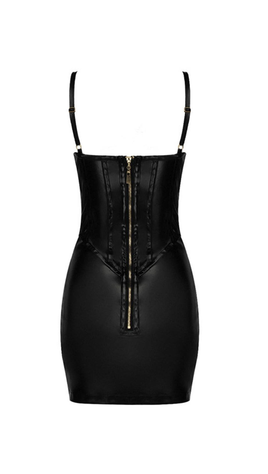 CORSET LEATHER SLING DRESS