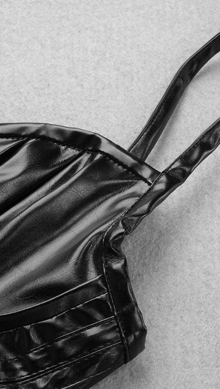 CORSET LEATHER SLING DRESS