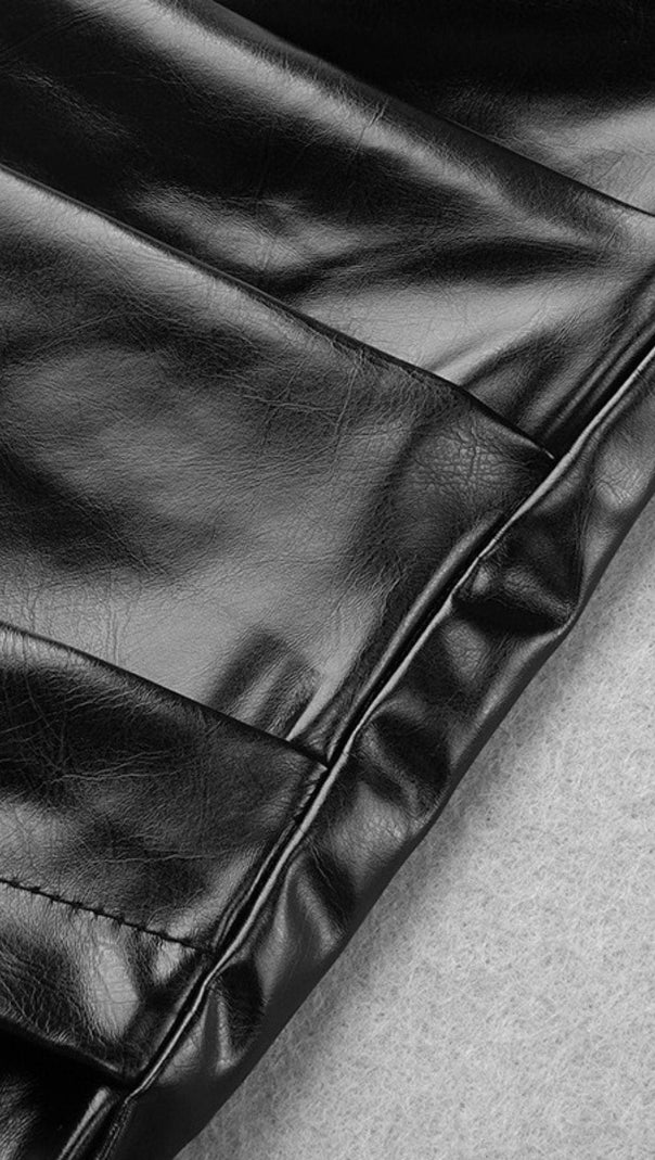 Corset Leather Sling Dress
