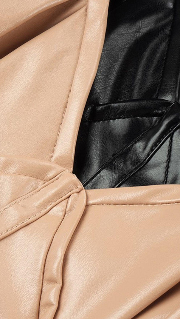 Corset Leather Sling Dress