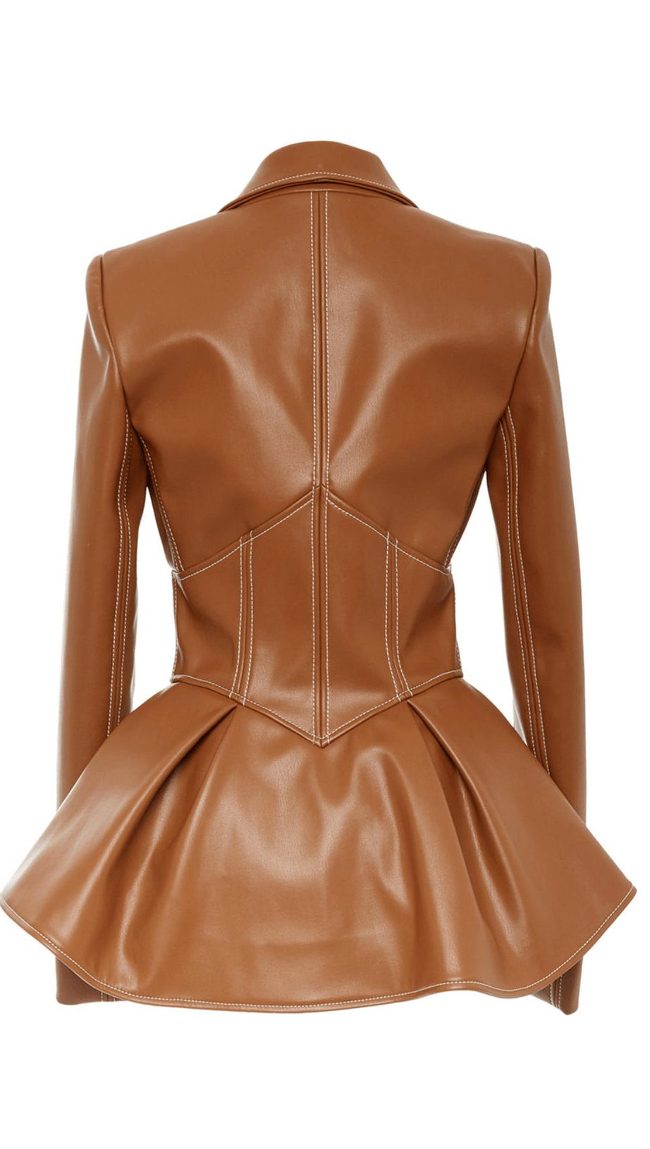 PU-Jacke Ledermantel