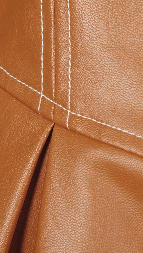 AIIZIE PU JACKET LEATHER COAT - product image