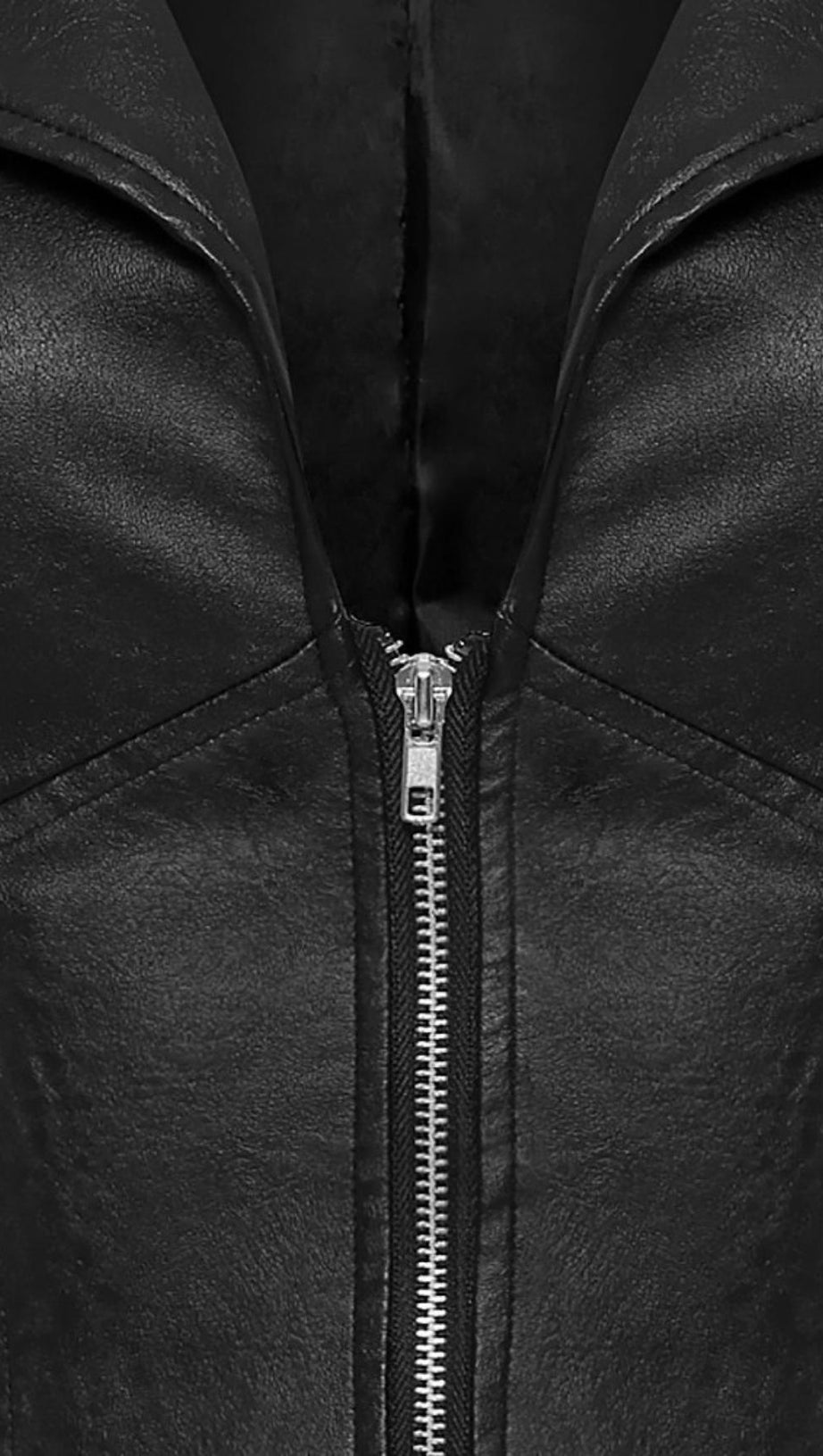 PU-Jacke Ledermantel