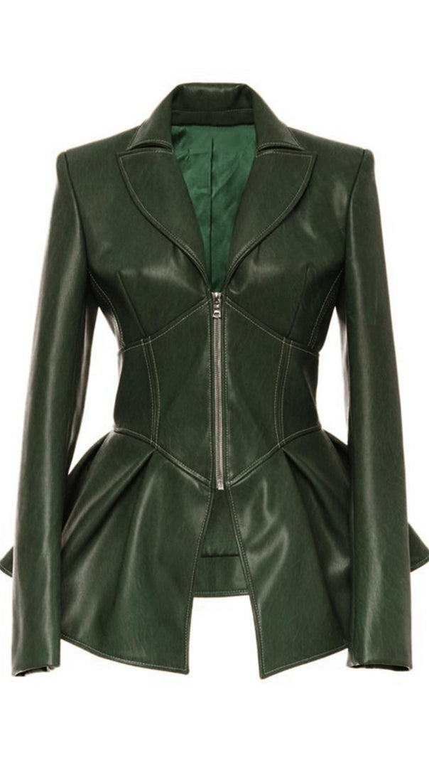 AIIZIE PU JACKET LEATHER COAT - product image