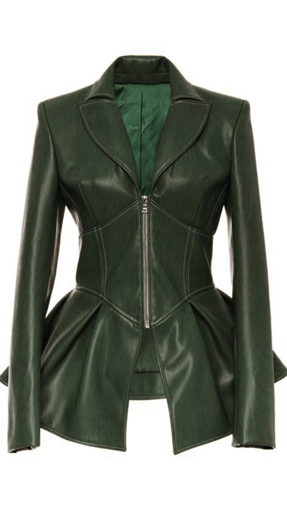 PU-Jacke Ledermantel