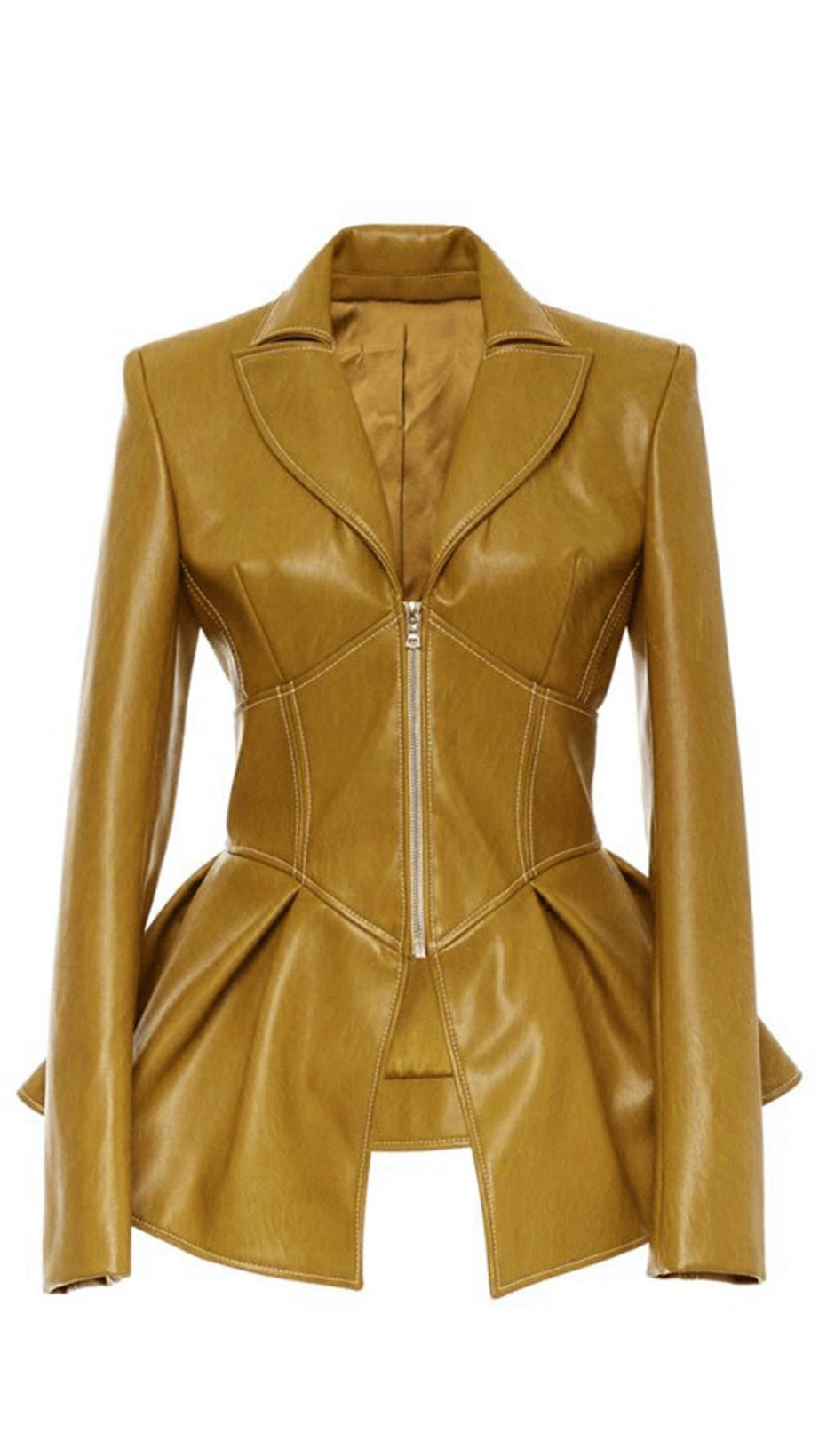 PU-Jacke Ledermantel