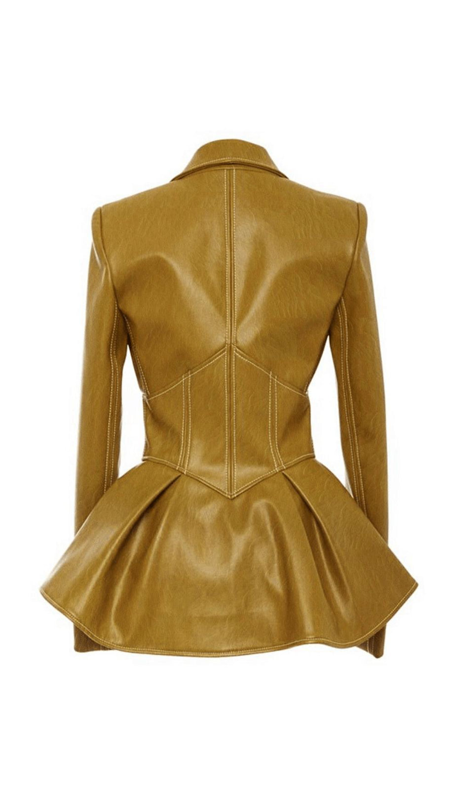 PU-Jacke Ledermantel