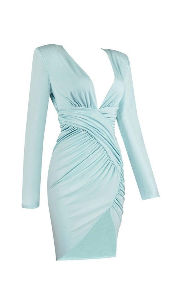 Langärmliges, schmales Blazerkleid