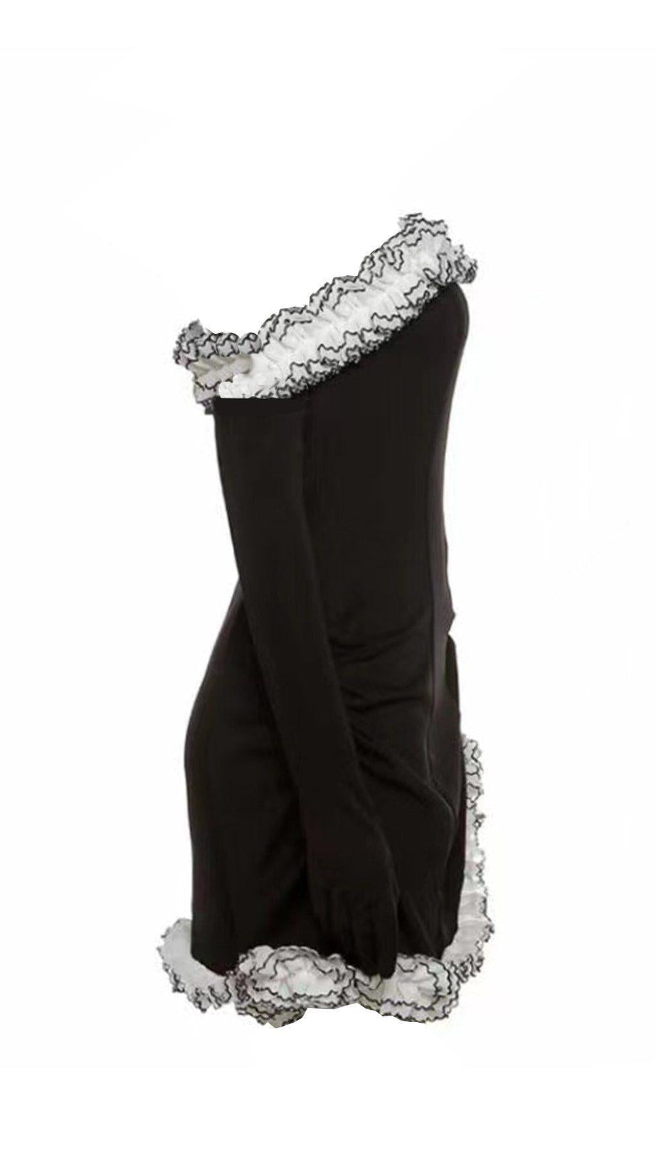 IRREGULAR EMBROIDERED LACE DRESS