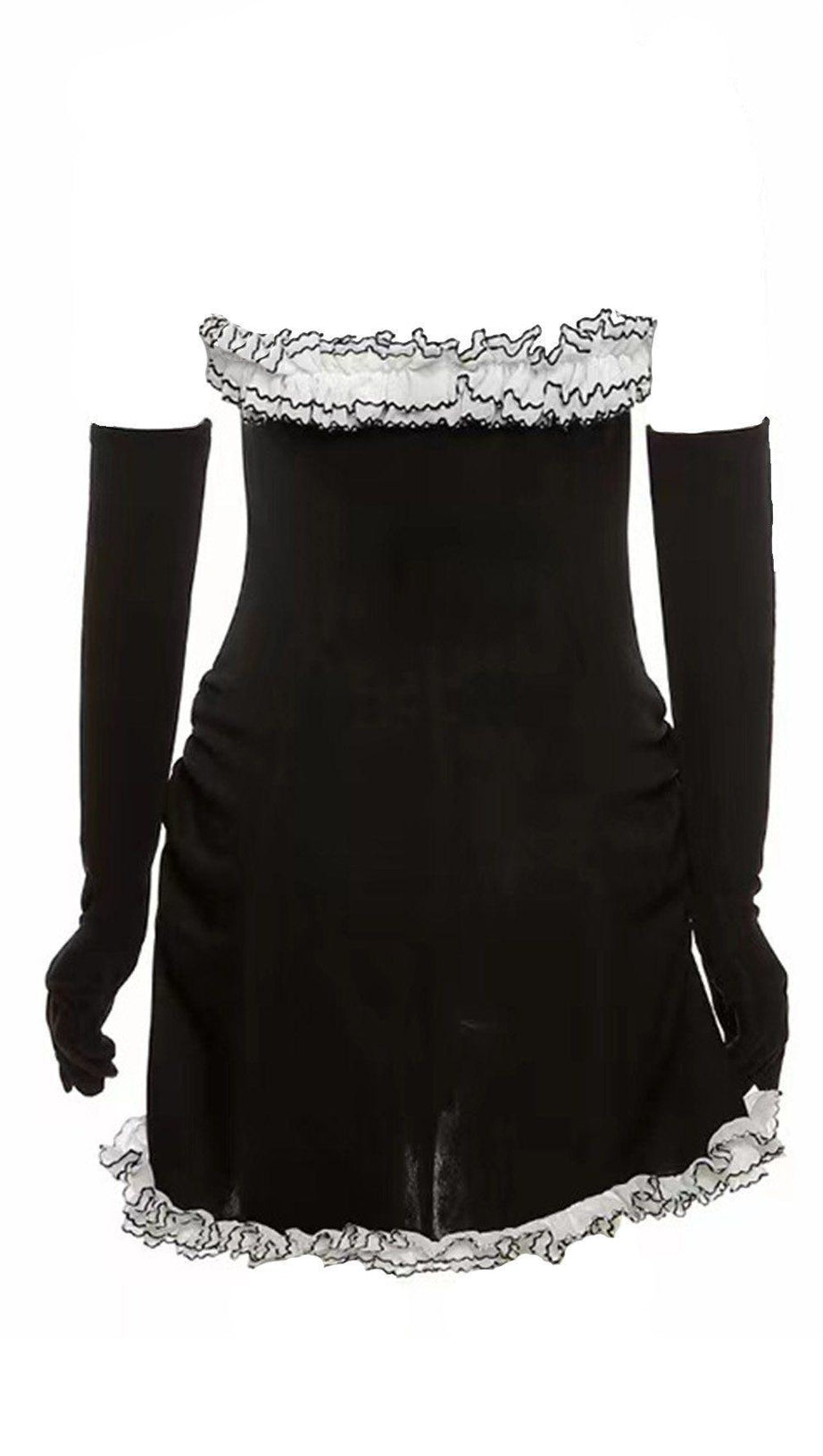 IRREGULAR EMBROIDERED LACE DRESS