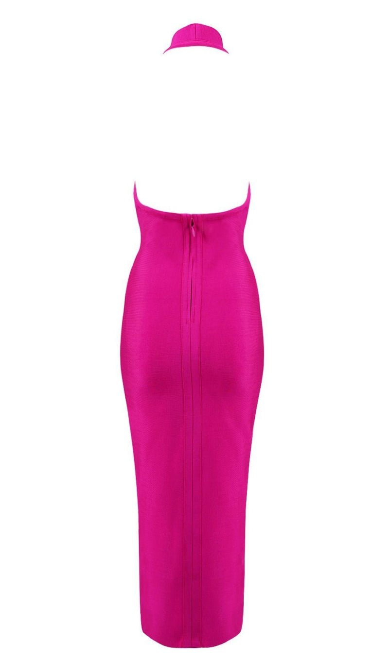 Halter bandage evening dress