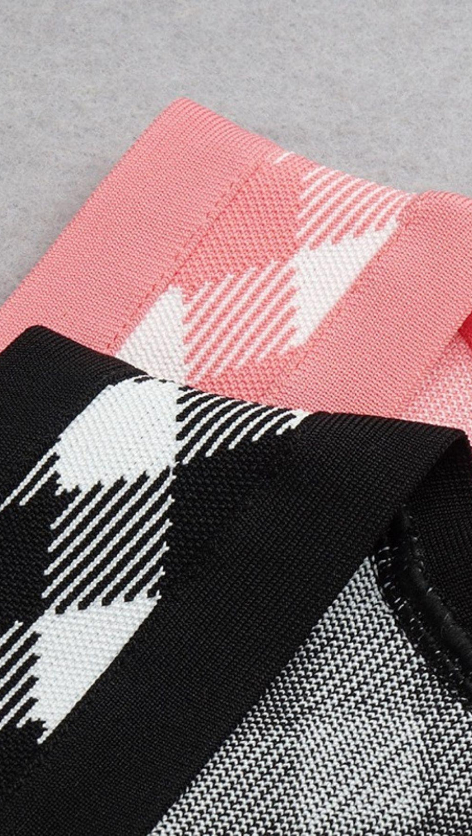 GEOMETRIC PATTERN SKIRT SUIT