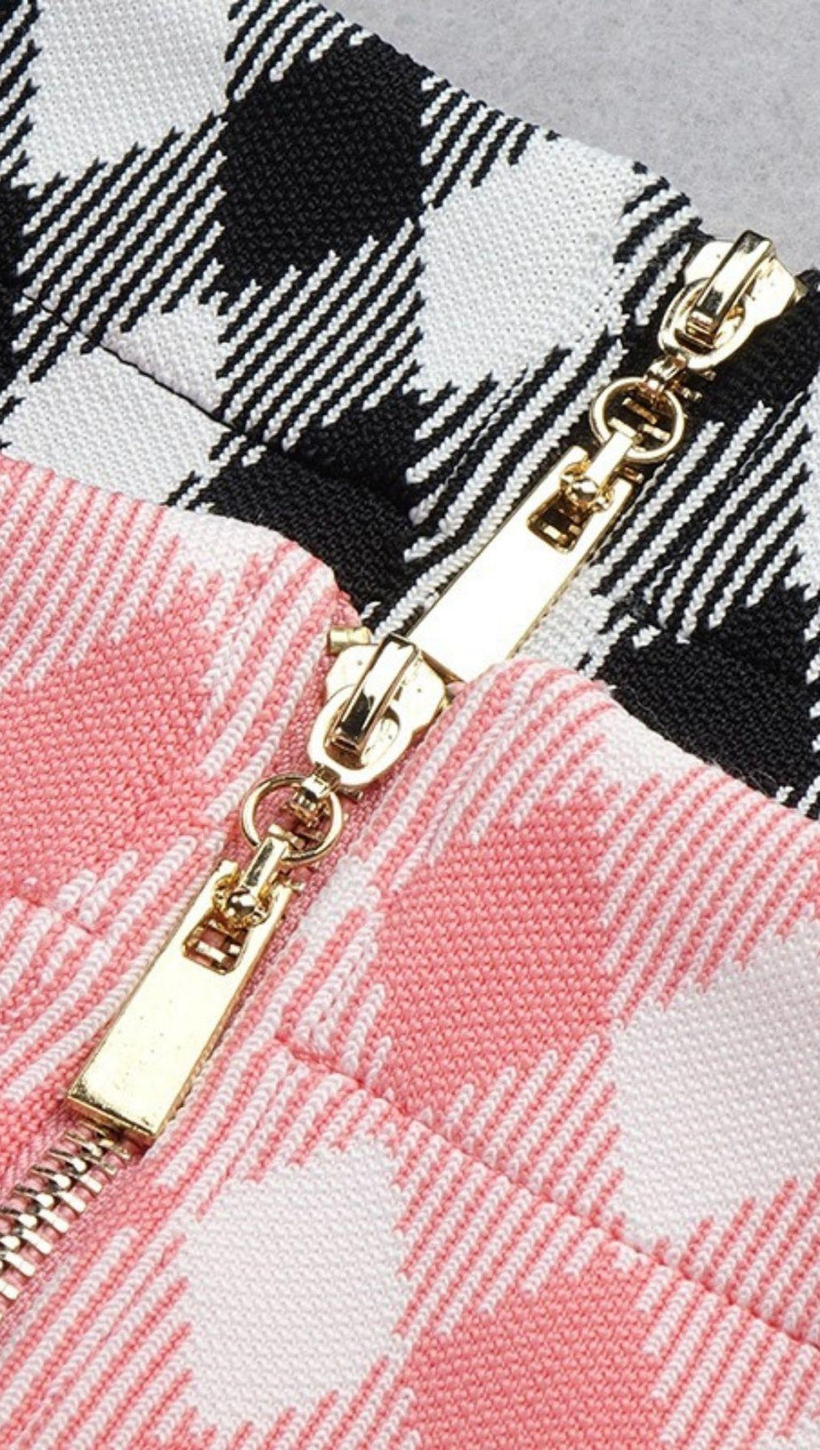 GEOMETRIC PATTERN SKIRT SUIT