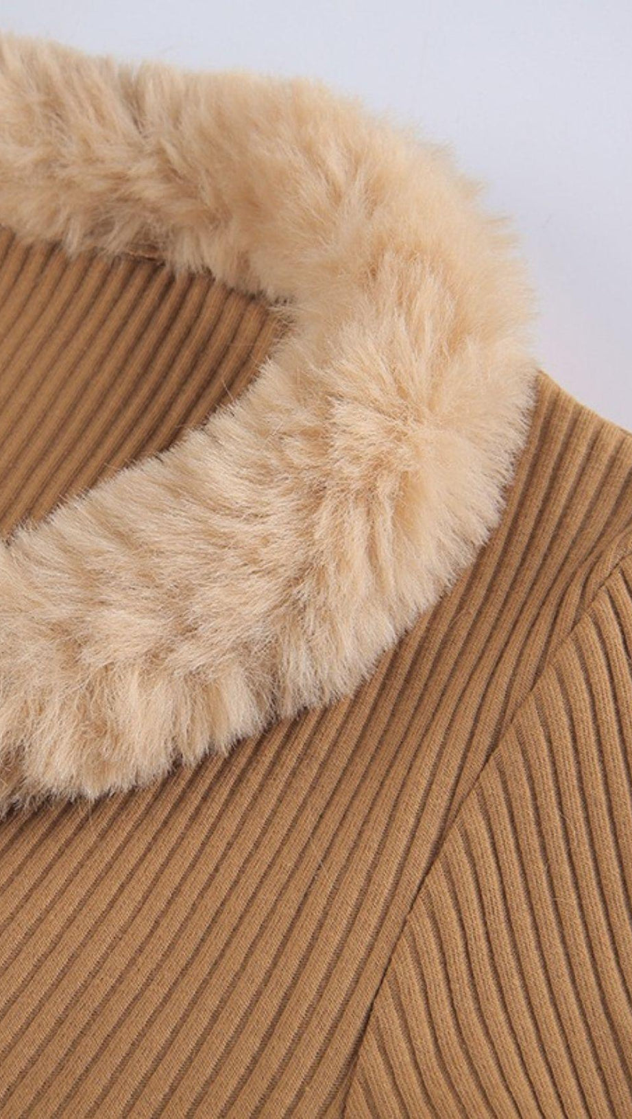 FURRY LACE CARDIGAN TOP