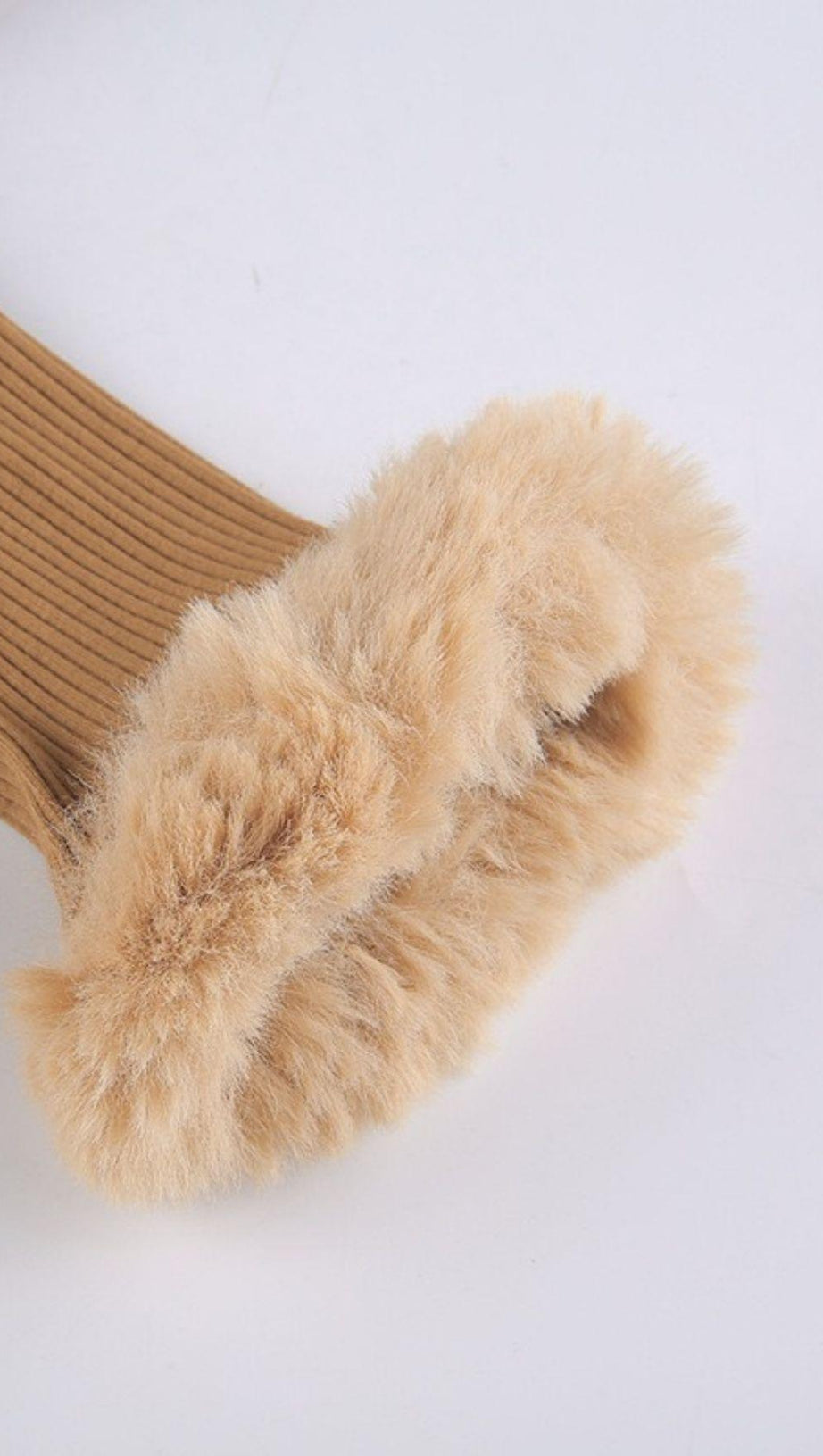 FURRY LACE CARDIGAN TOP