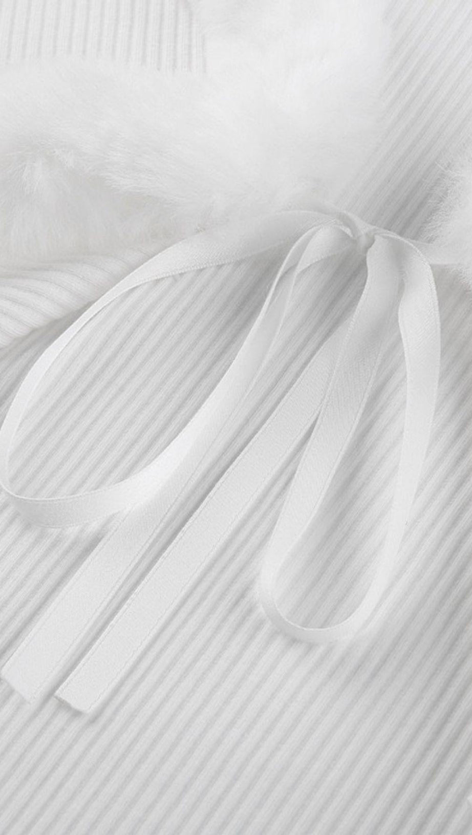 FURRY LACE CARDIGAN TOP