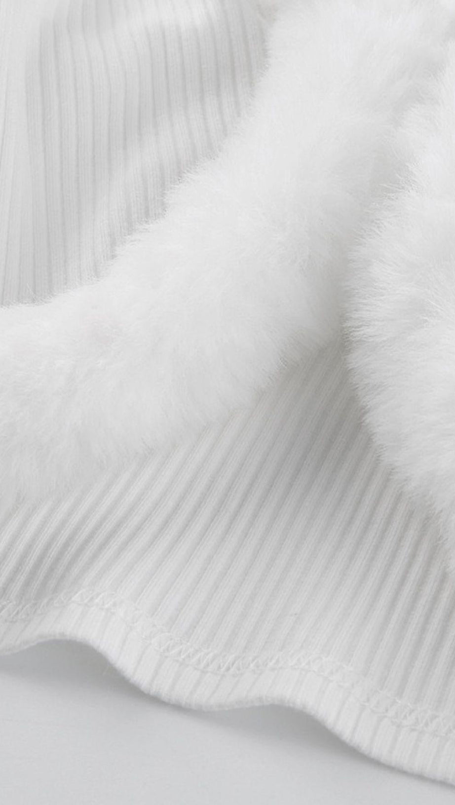 FURRY LACE CARDIGAN TOP
