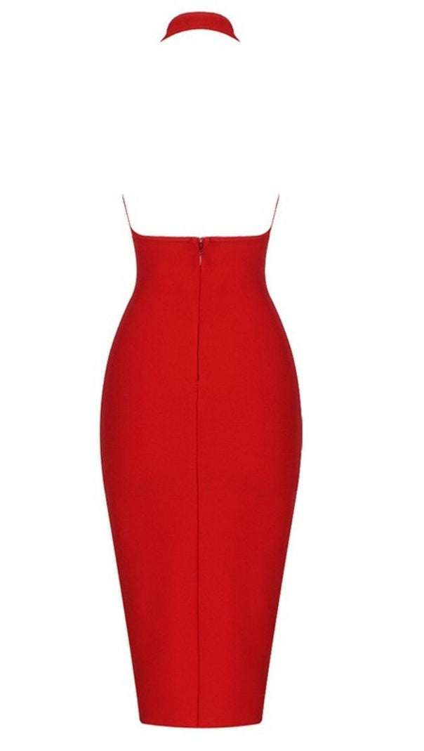 AIIZIE CROSS HALTER HALTER DRESS - product image