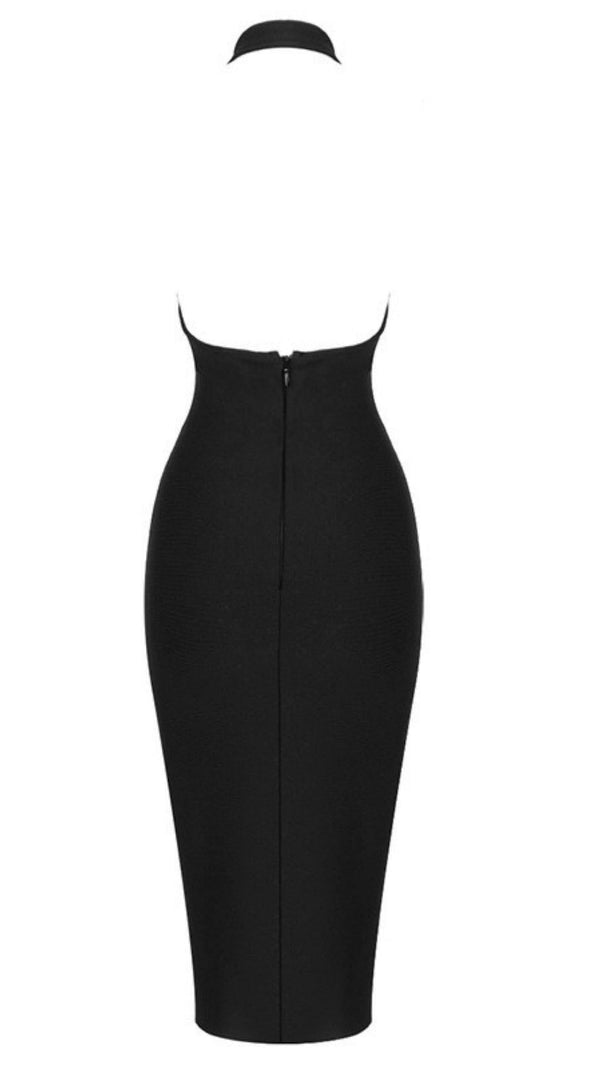 ABITO CON HALTER INCROCIATO