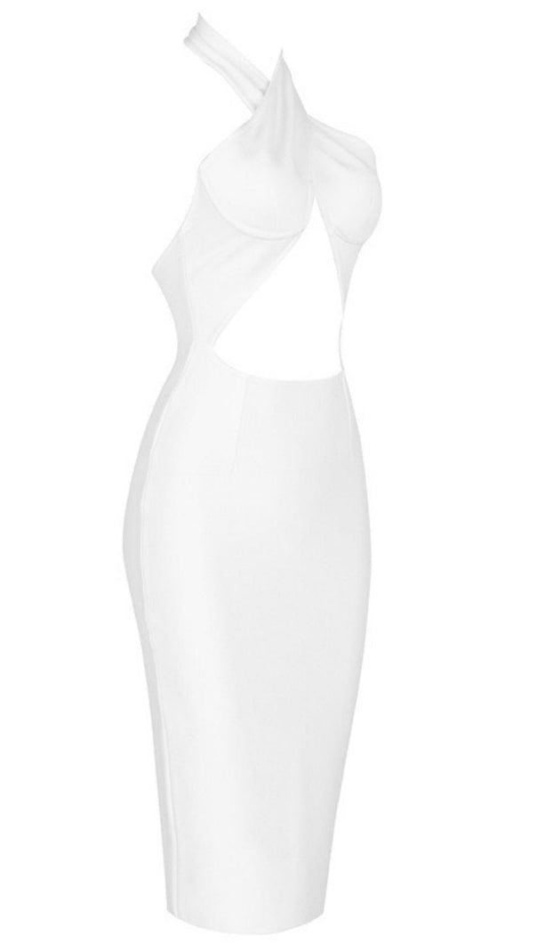 ABITO CON HALTER INCROCIATO