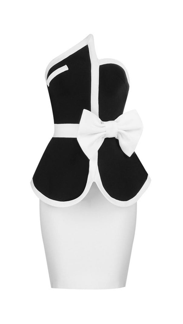 AIIZIE CONTRAST ASYMMETRIC TWO-PIECE SUIT - product image