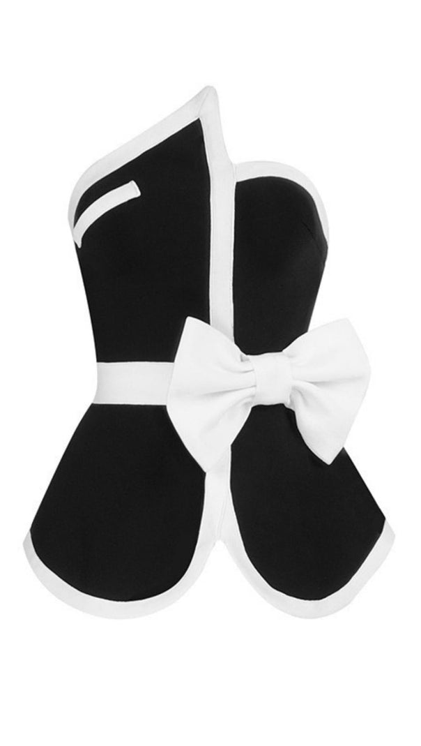 AIIZIE CONTRAST ASYMMETRIC TWO-PIECE SUIT - product image