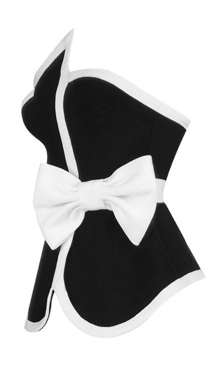 CONTRAST ASYMMETRIC TWO-PIECE SUIT