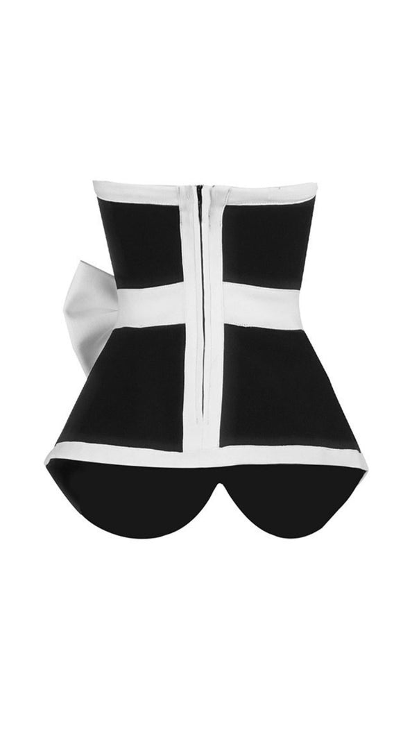 AIIZIE CONTRAST ASYMMETRIC TWO-PIECE SUIT - product image