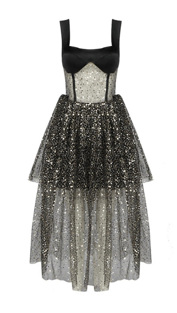 AIIZIE CHAOTIC BEAD FLORAL DRESS - product image