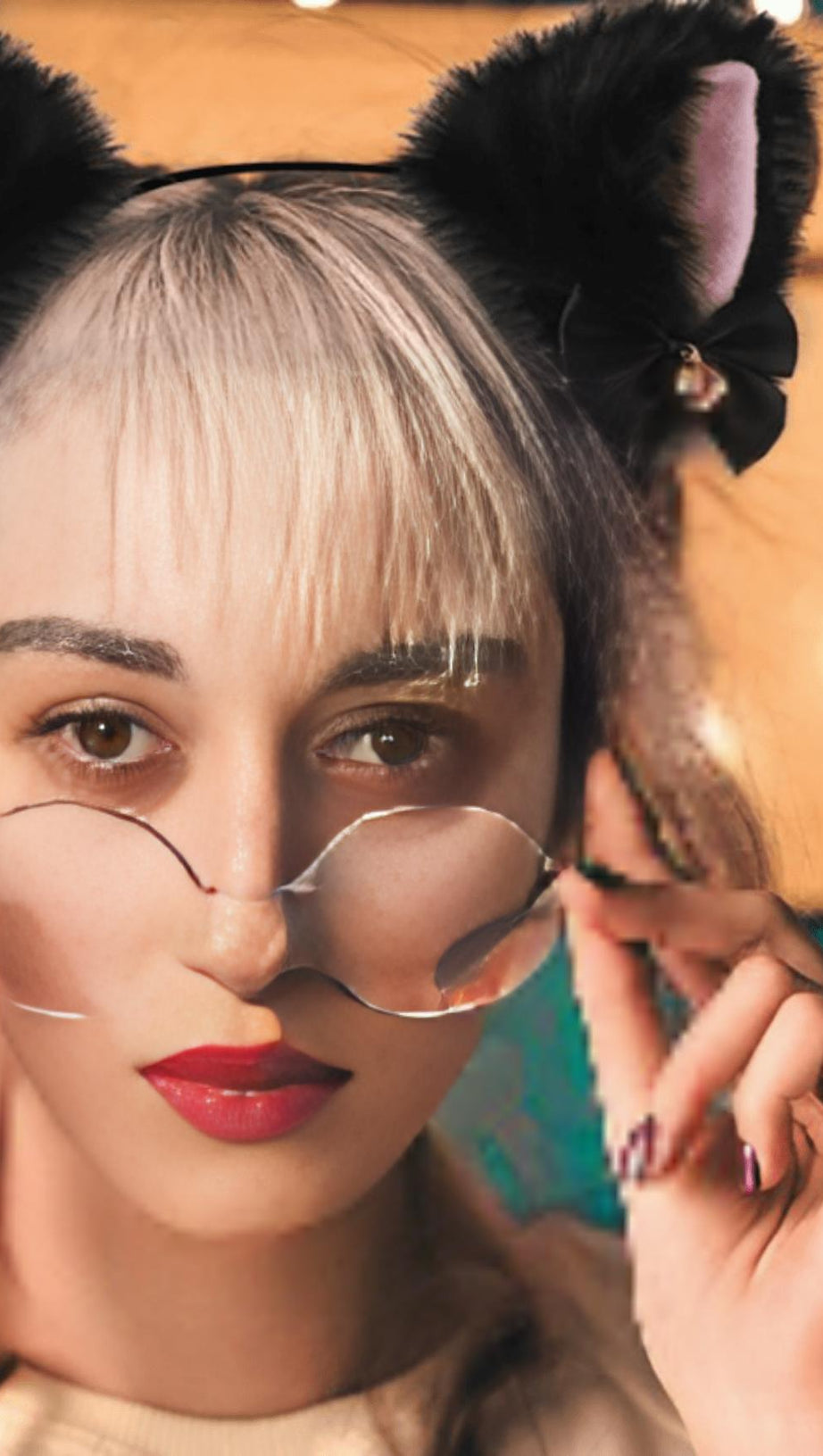 CAT EAR HAIR BAND CLIP