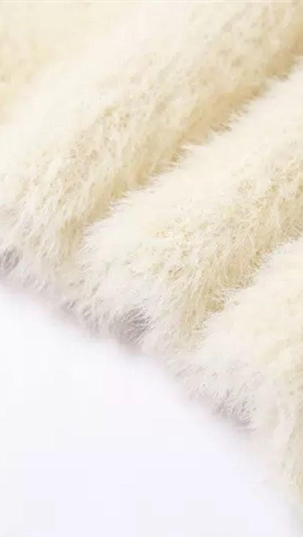 AIIZIE LONG SLEEVE MIDI DRESS IN IVORY - product image