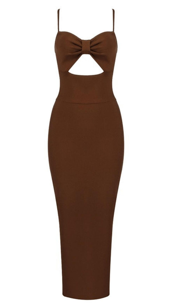 HOLLOW BANDAGE KLEID - BLAU