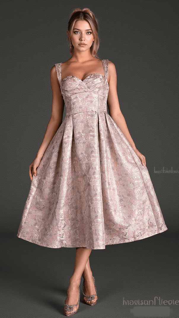 AIIZIE BOULILIS STRAP WOVEN MIDI DRESS - product image