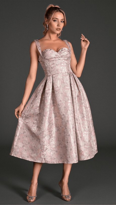 Boulilis – Gewebtes Midikleid mit Trägern