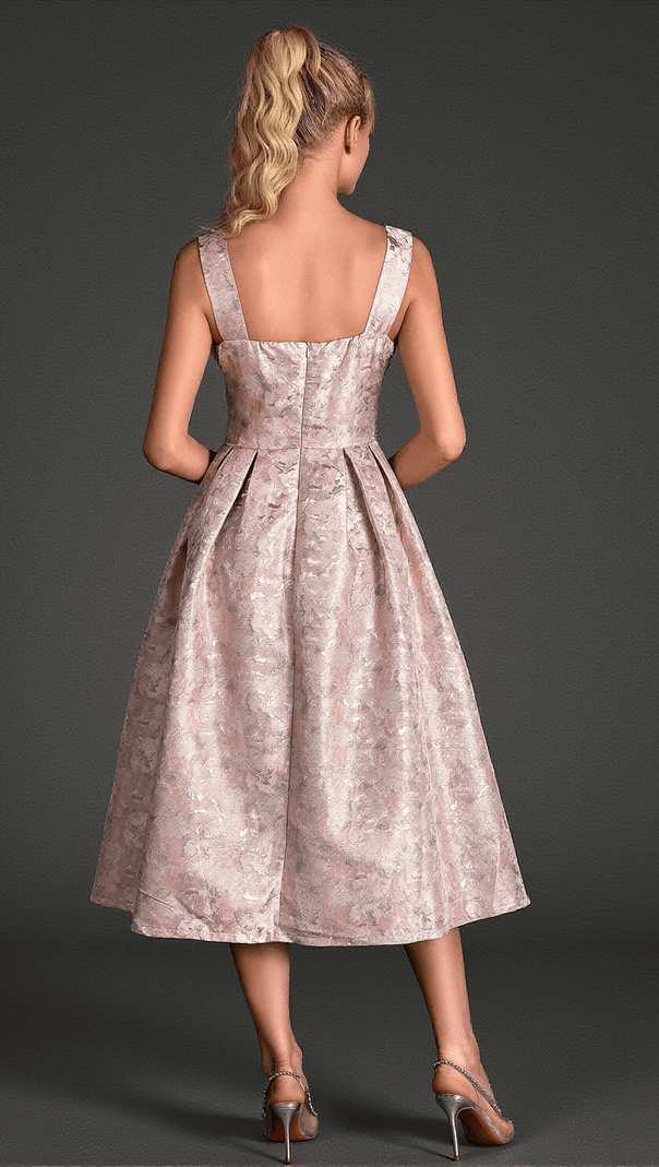 AIIZIE BOULILIS STRAP WOVEN MIDI DRESS - product image