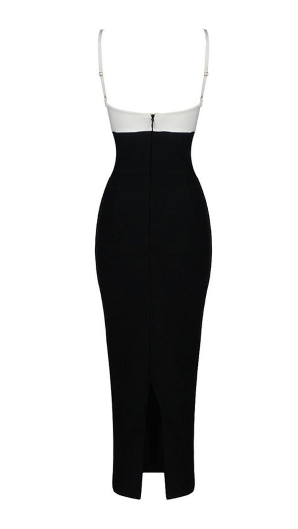 HOLLOW BANDAGE KLEID - BLAU