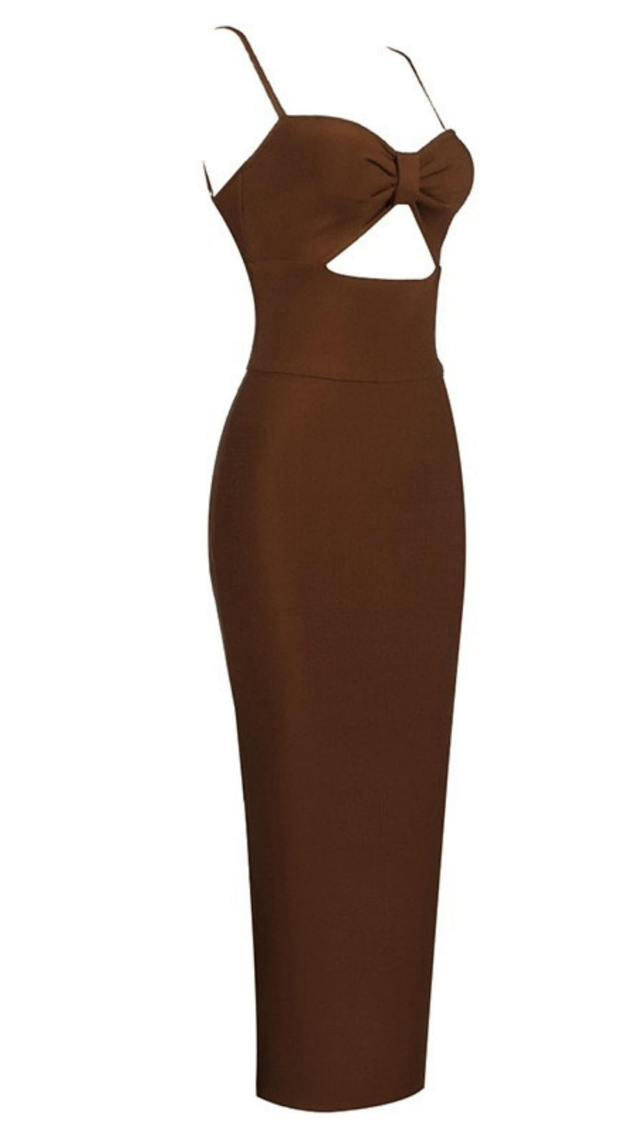 HOLLOW BANDAGE DRESS - BLUE