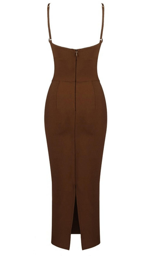HOLLOW BANDAGE KLEID - BLAU