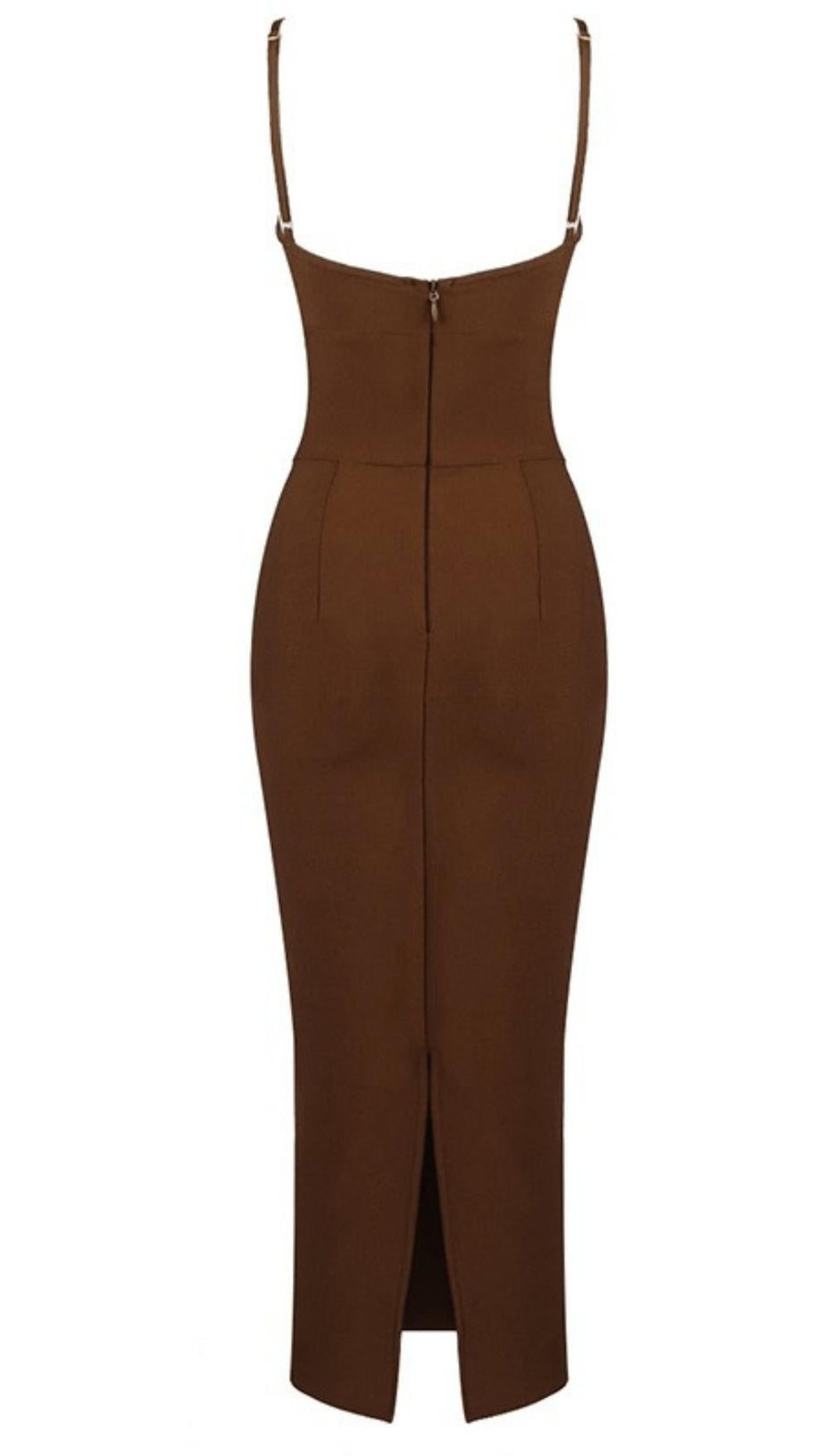 HOLLOW BANDAGE DRESS - BLUE