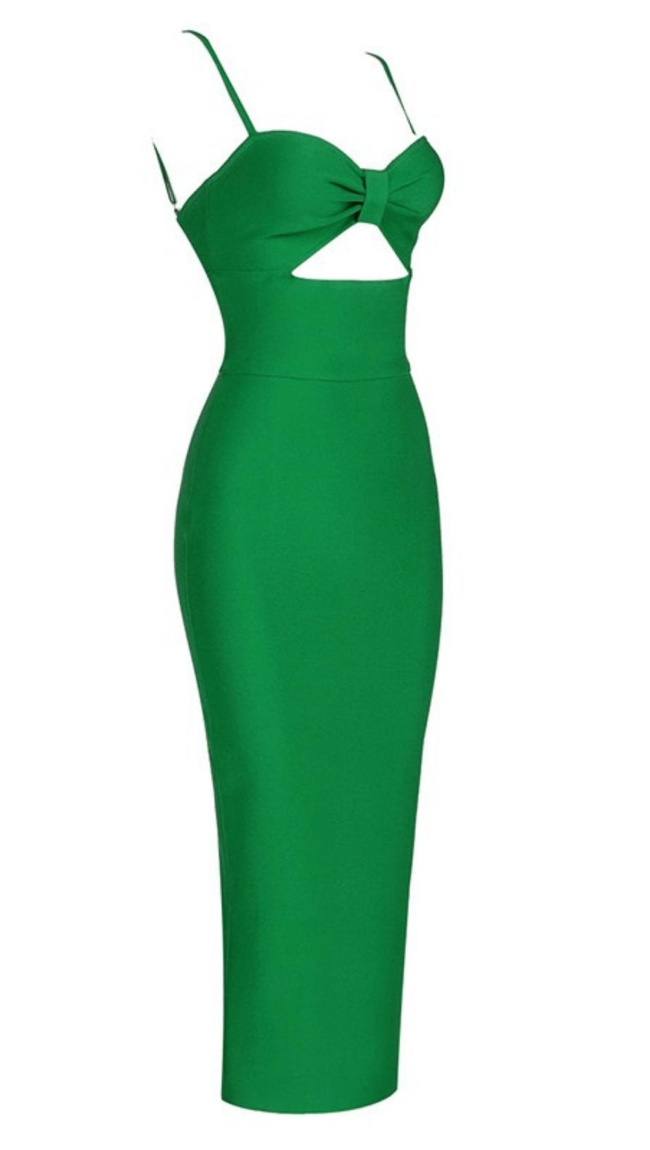 HOLLOW BANDAGE DRESS - BLUE