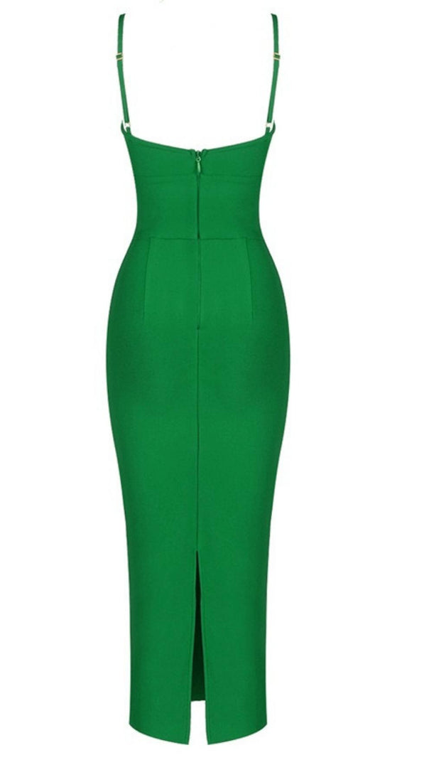 HOLLOW BANDAGE KLEID - BLAU